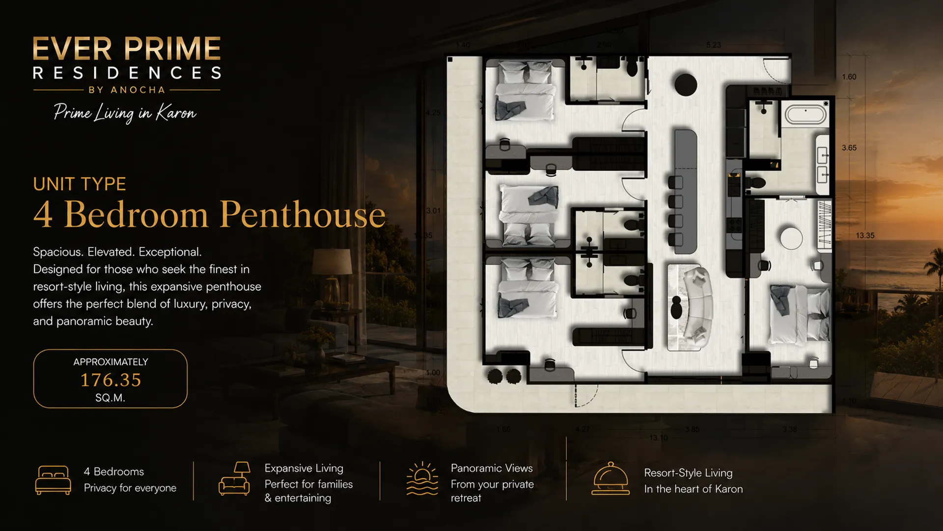 Ever Prime Residences 4 Bedroom Penthouse