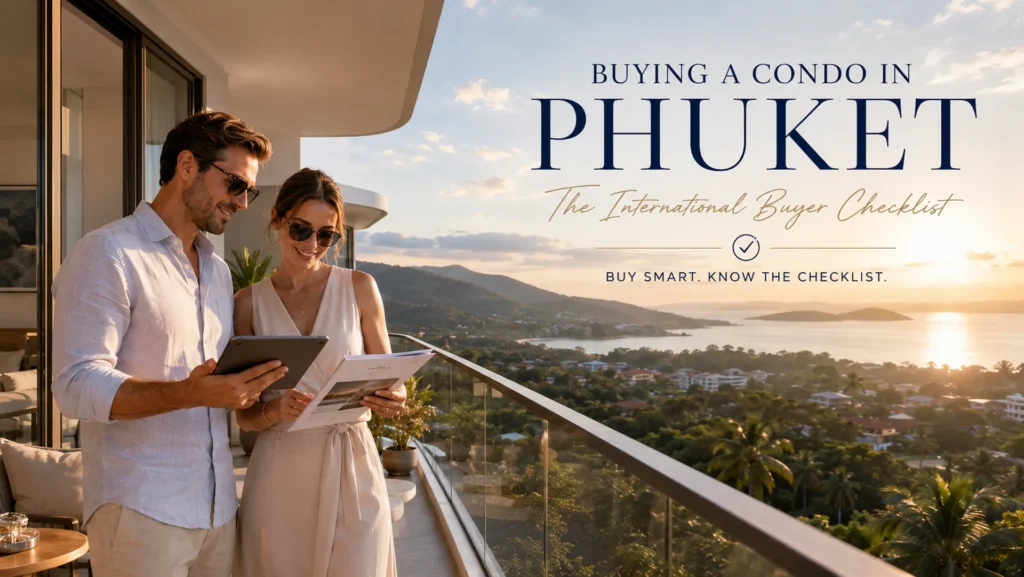 International buyers viewing a luxury condo in Phuket