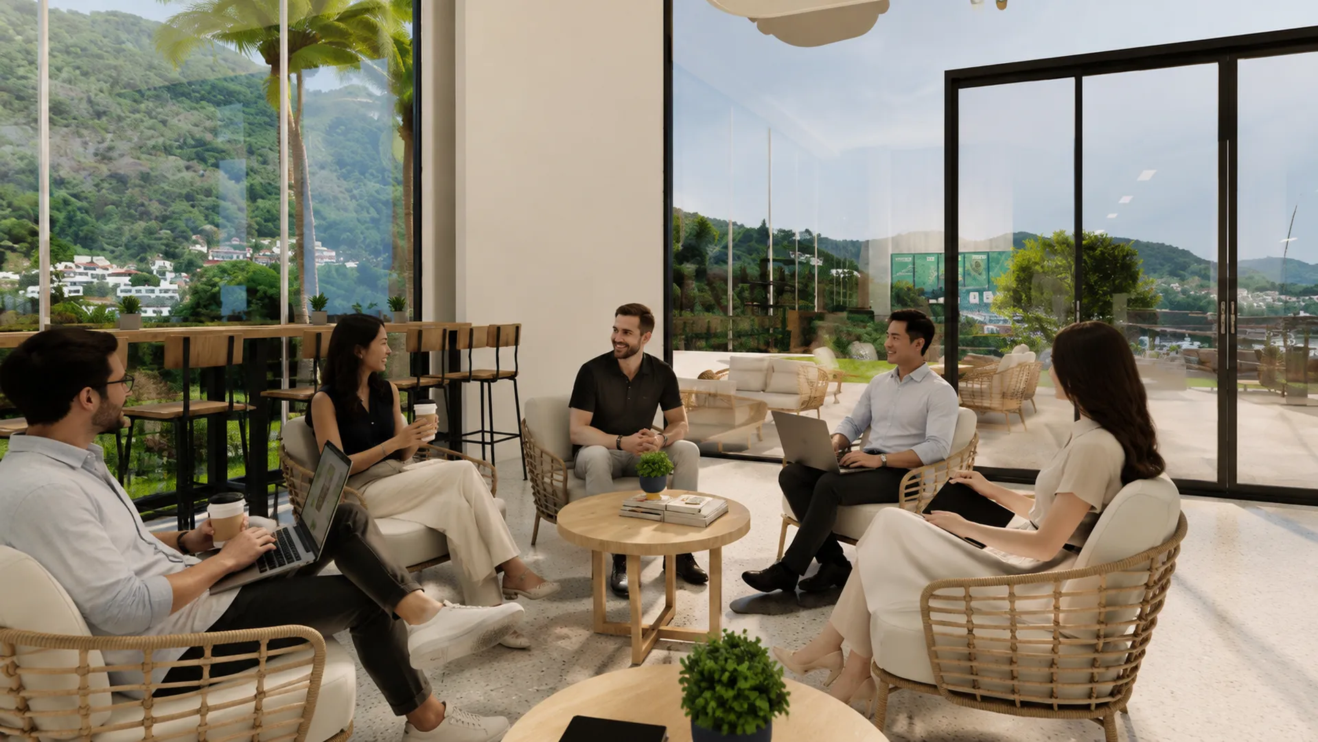 Business Hub and co-working space at Ever Prime Residences Phuket.