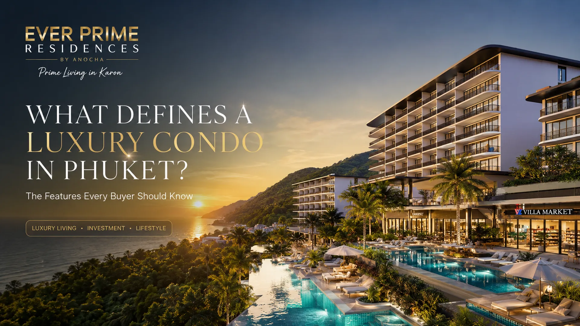 Luxury condo in Phuket overlooking the Andaman Sea with premium resort-style facilities