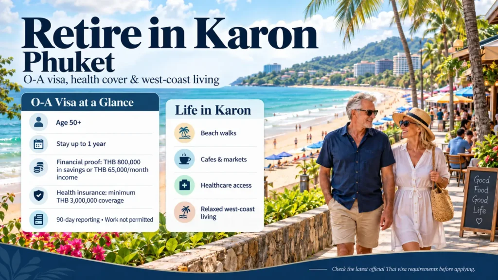 Retiring in Karon Phuket with Thailand O-A retirement visa
